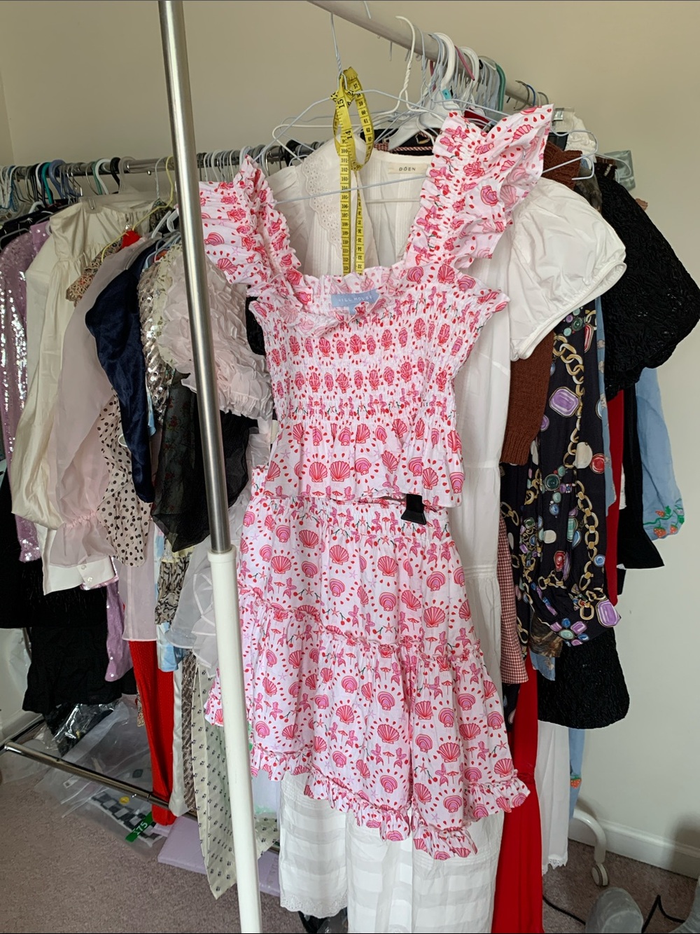 Worn Twice Hill House 100% Linen Top and Skirt Set